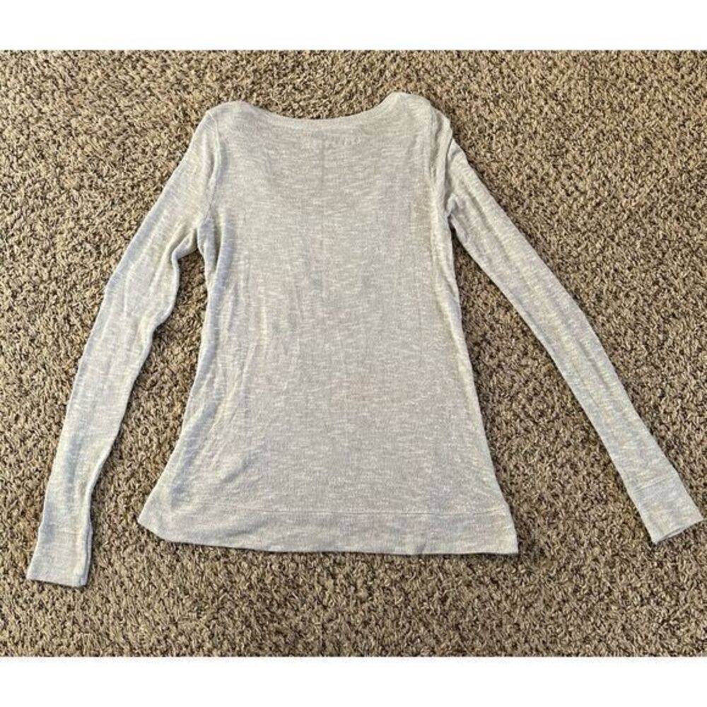 Aeropostale Vintage gray thin women's snowman top size medium - Picture 6 of 6